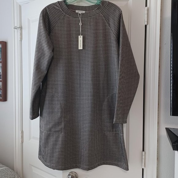 Max Studio Herringbone Dress Size M - Picture 1 of 6